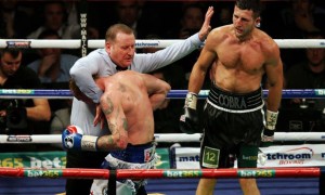 George Groves v Carl Froch referee stop