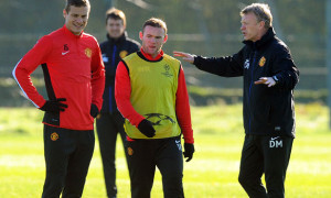 Manchester United training against Real Sociedad