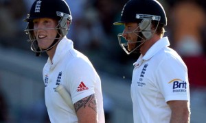 England cricketers on ashes