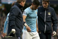 Sergio Aguero Manchester City injured