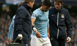 Sergio Aguero Manchester City injured