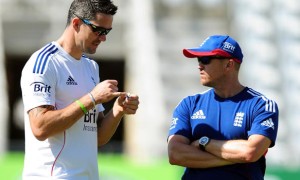 England coach Andy Flower and batsman Kevin Pietersen
