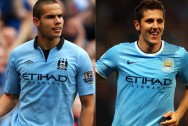 Jack Rodwell and Stevan Jovetic Manchester City