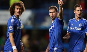 Chelsea star David Luiz and teammates