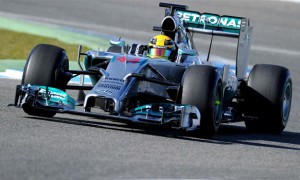 Mercedes driver Lewis Hamilton 2014 testing