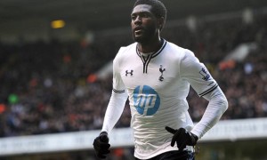 striker Emmanuel Adebayor Tottenham