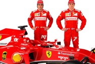 Fernando Alonso and Kimi Raikkonen Ferrari formula one f1