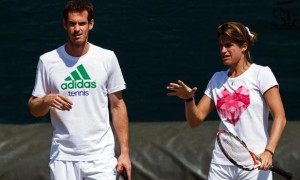 Andy Murray and coach Amelie Mauresmo