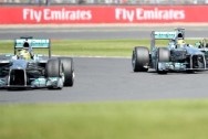 Mercedes Lewis Hamilton and Nico Rosberg