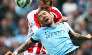 Edin Dzeko Manchester City v Stoke City