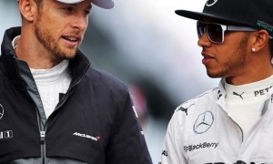 Jenson Button and Lewis Hamilton F1