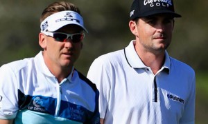 Keegan Bradley and Ian Poulter ahead of ryder cup