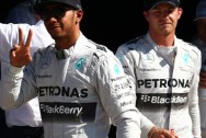 Lewis Hamilton & Nico Rosberg Mercedes team mate