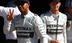 Lewis Hamilton & Nico Rosberg Mercedes team mate