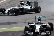 Lewis Hamilton and Nico Rosberg Mercedes