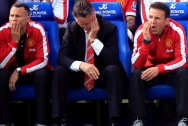 Louis van Gaal Manchester United v Leicester City
