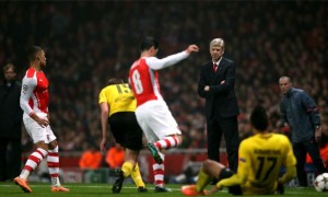 Arsene Wenger Arsenal v Borussia Dortmund Champions League