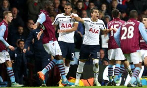 Christian Benteke Aston Villa v Tottenham Hotspur Premier League
