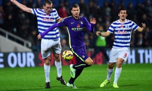 Edin Dzeko Manchester City v QPR