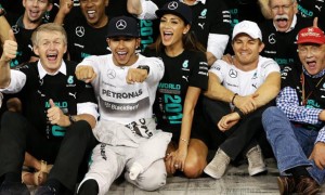 Mercedes Lewis Hamilton World Champion 2014 Abu Dhabi Grand Prix