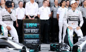 Mercedes driver Nico Rosberg and Lewis Hamilton