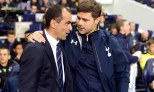 Tottenham Hotspur Mauricio Pochettino and Everton Roberto Martinez