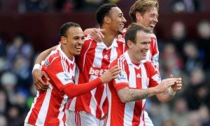 Peter Crouch and Glenn Whelan