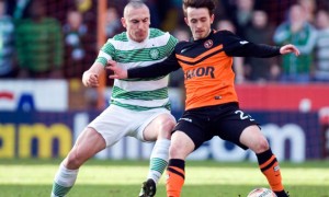 Celtic Scott Brown and Dundee United Aiden Connelly