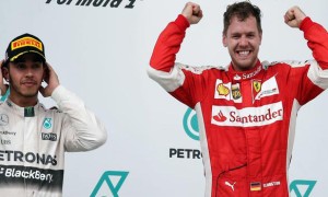 Ferrari Sebastian Vettel and Mercedes Lewis Hamilton Malaysian Grand Prix