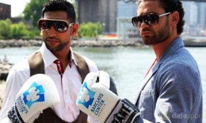 Amir Khan and Chris Algieri boxing