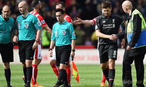 Steven Gerrard Liverpool v Stoke City Premier League