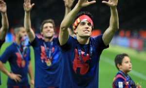 Barcelona Marc Bartra celebrates