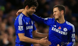 Chelsea duo Eden Hazard and Diego Costa