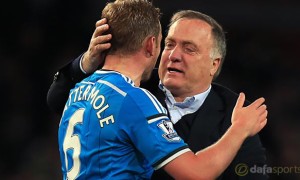 Lee Cattermole and Dick Advocaat Sunderland