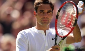 Roger Federer v Sam Groth 2015 Wimbledon Championships