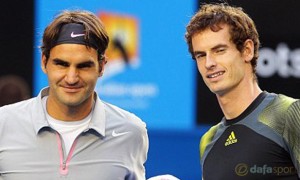 Andy Murray and Roger Federer