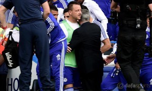 Chelsea boss Jose Mourinho and John Terry