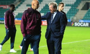 Manager Roy Hodgson and Jonjo Shelvey Euro 2016