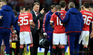 Manchester United manager Louis van Gaal Capital One Cup