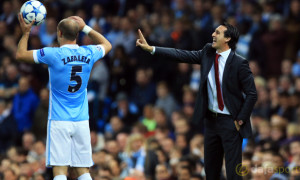 Manchester City v Sevilla Unai Emery Champions League