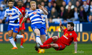 Reading Paul McShane and Blackburn Rovers Danny Guthrie