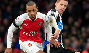 Arsenal Theo Walcott and Newcastle United Jack Colback