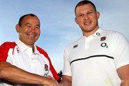 Dylan Hartley and Eddie Jones Rugby Union