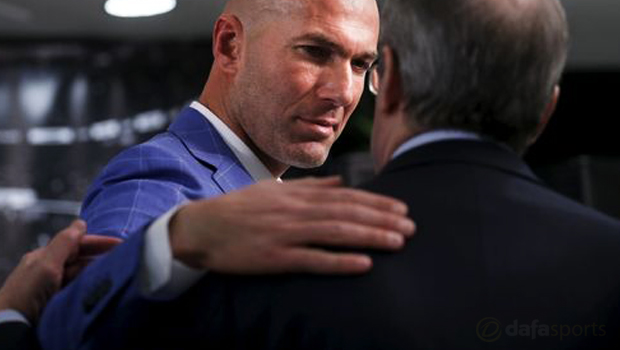 New Real Madrid manager Zinedine Zidane