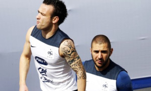 Karim Benzema and Matieu Valbuena France Return