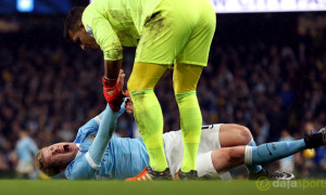 Manchester City Kevin De Bruyne injured