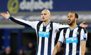 Newcastle United Andros Townsend and Jonjo Shelvey