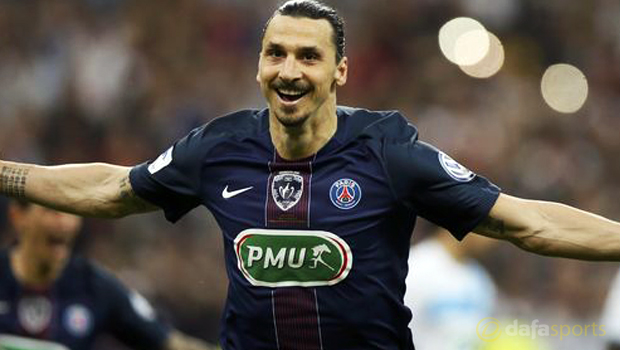 Zlatan Ibrahimovic PSG v Marseille