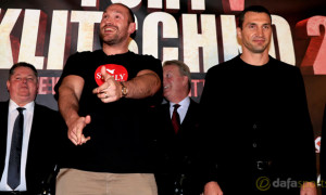 Tyson Fury and Wladimir Klitschko