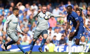 Wayne Rooney - Aaron Lennon - Chelsea v Everton - Premier League